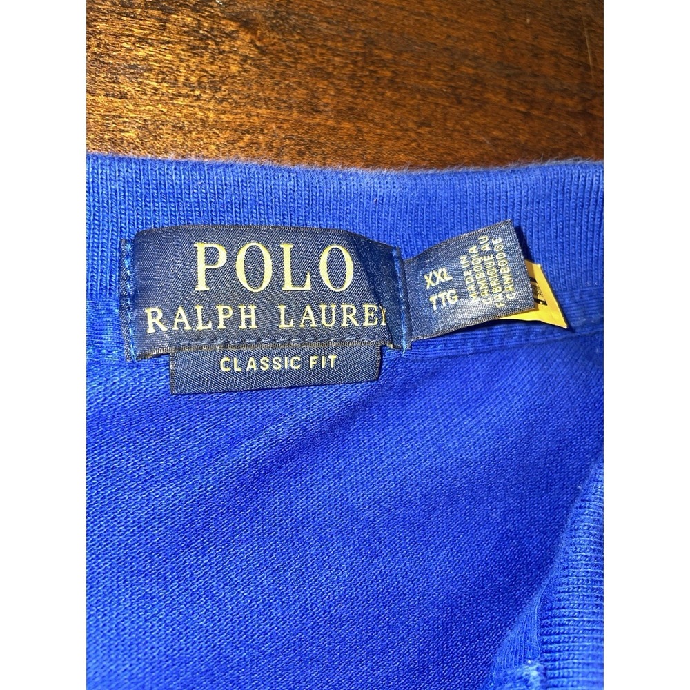 Polo Ralph Lauren Deep Blue Collared Dress Shirt - 2XL - Picture 2 of 4
